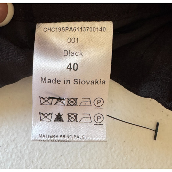 Chloe Crepe Joggers Pants Black Baggy Pull On 40, 8 US Modern Luxury Classic - Picture 9 of 10